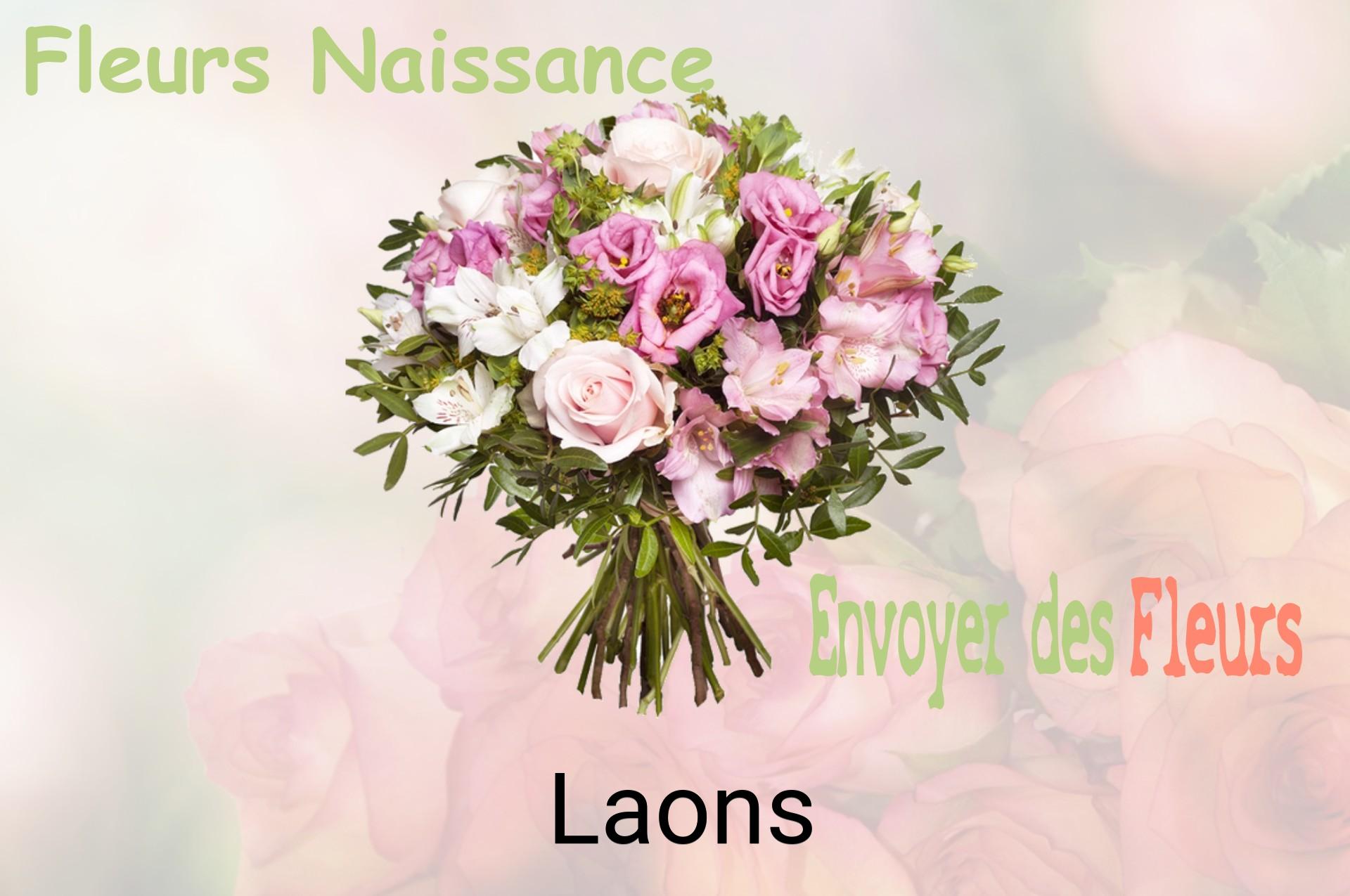 Bouquet de fleurs de naissance livré à Laons