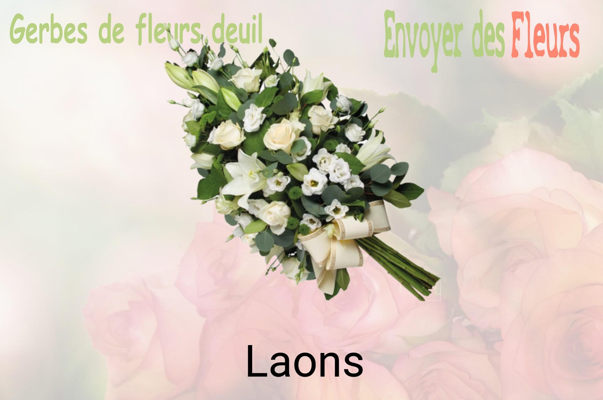 Gerbe de fleurs de deuil livrée à Laons